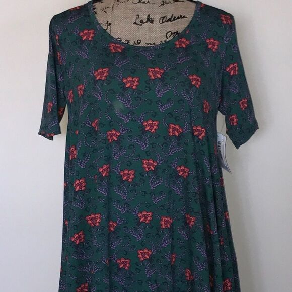 NWT Lularoe Perfect T Small Floral - Picture 1 of 2